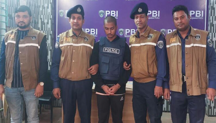 গ্রেপ্তার আবির হোসেন রাফি। ছবি: সংগৃহীত
