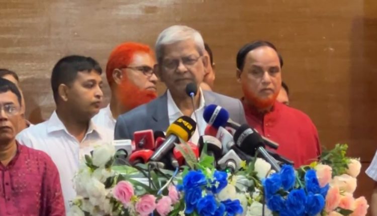স্থানীয় সরকার, পল্লী উন্নয়ন ও সমবায় মন্ত্রী মির্জা ফখরুল ইসলাম আলমগীর। ছবি : ভিডিও থেকে নেওয়া।