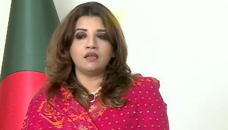 পররাষ্ট্র প্রতিমন্ত্রী শামা ওবায়েদ ইসলাম। সংগৃহীত ছবি